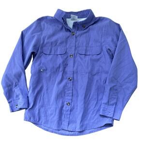 Prodoh Founders Kids Vented Fishing Shirt Size S(8) Purple Long Sleeve